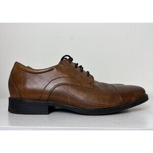 Clarks Mens Collection 15770‎ Brown Soft Cushion Oxford Dress Shoes Size 9M